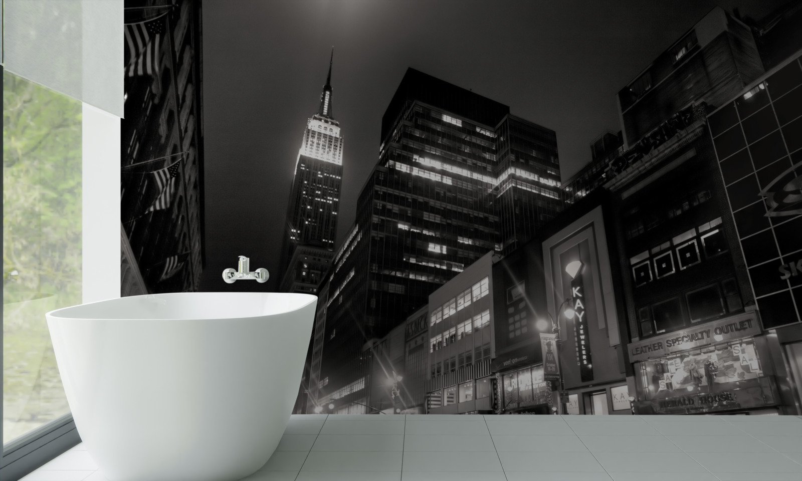 Fotobehang megapolis laan w nocy