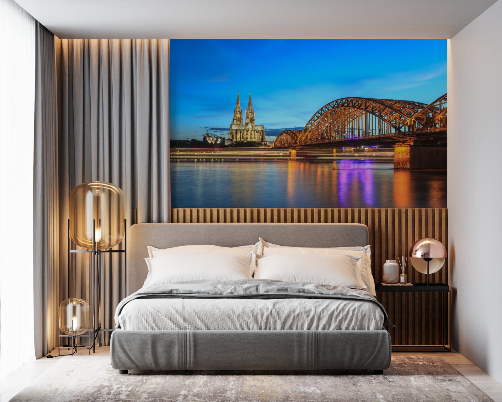 Fotobehang de hohenzollern brug ligt in de kolonie van