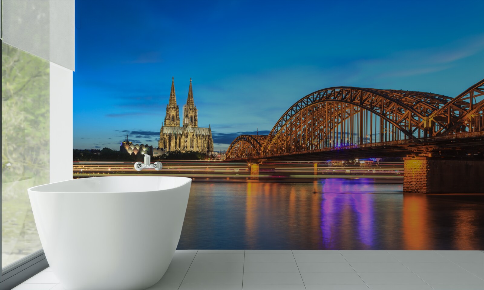Fotobehang de hohenzollern brug ligt in de kolonie van