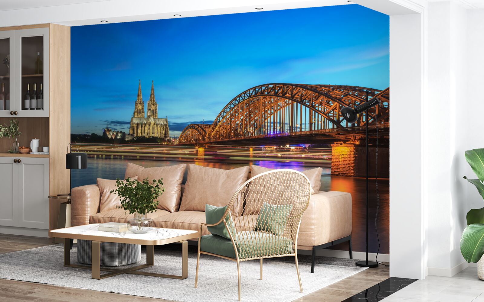 Fotobehang de hohenzollern brug ligt in de kolonie van