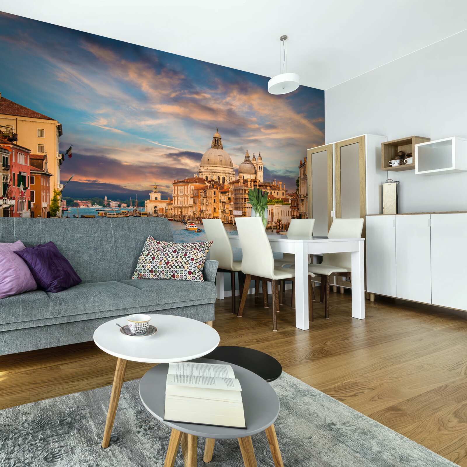 Fotobehang verplaatsen op venetiaanse schepen