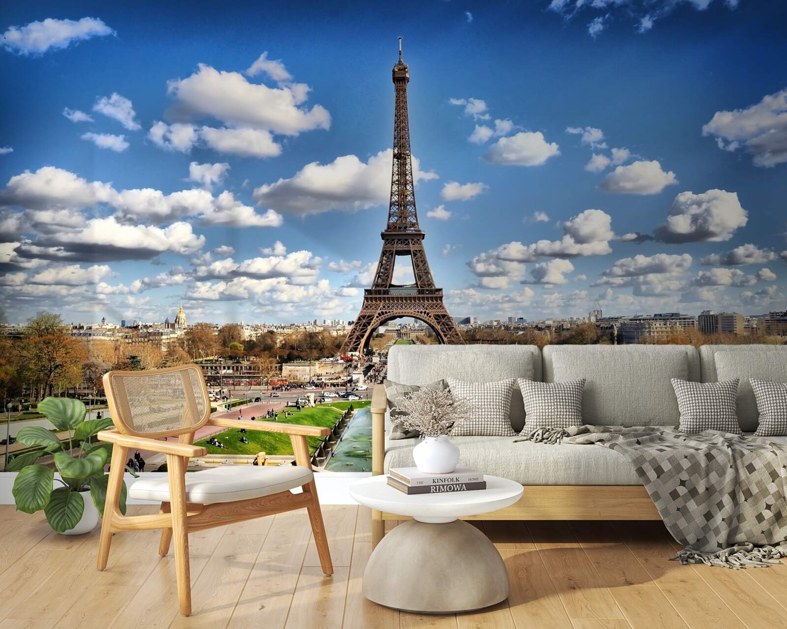 Fotobehang prachtig landschap tijdens de eifeltour