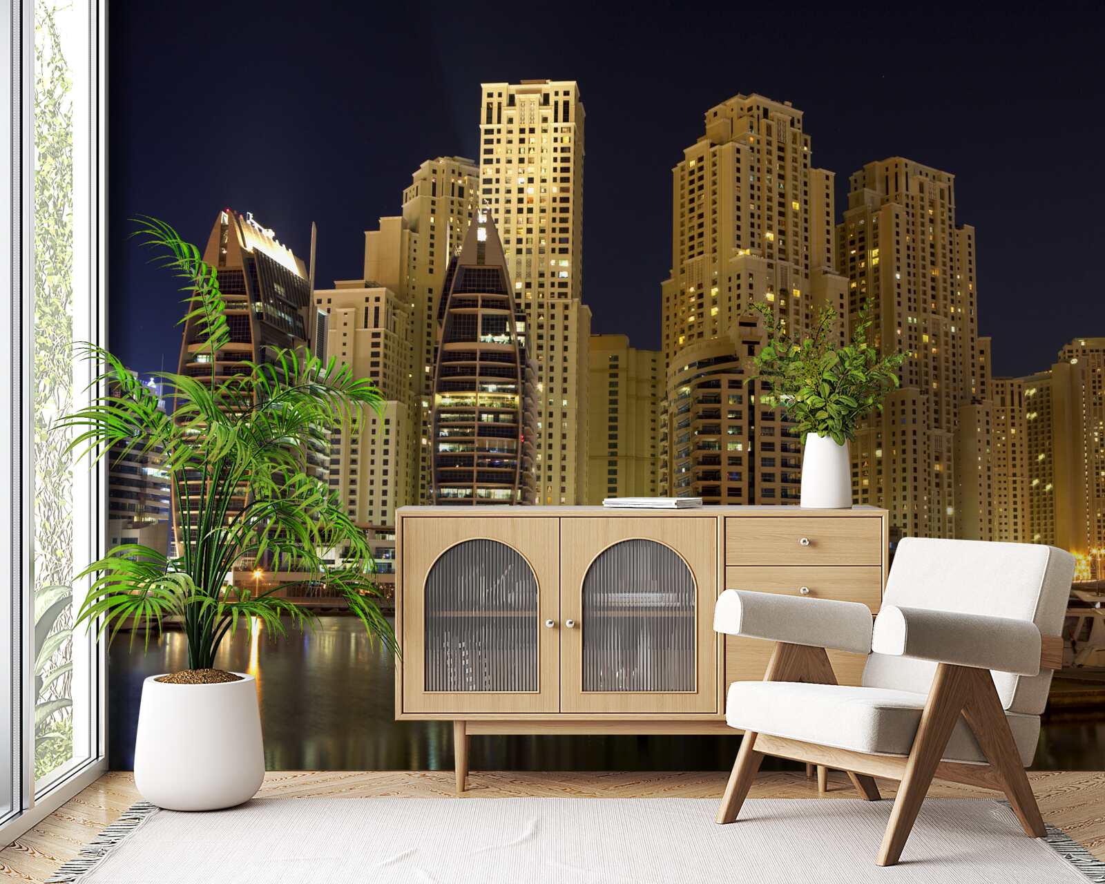 Fotobehang abu zabi onder dekking van de duisternis