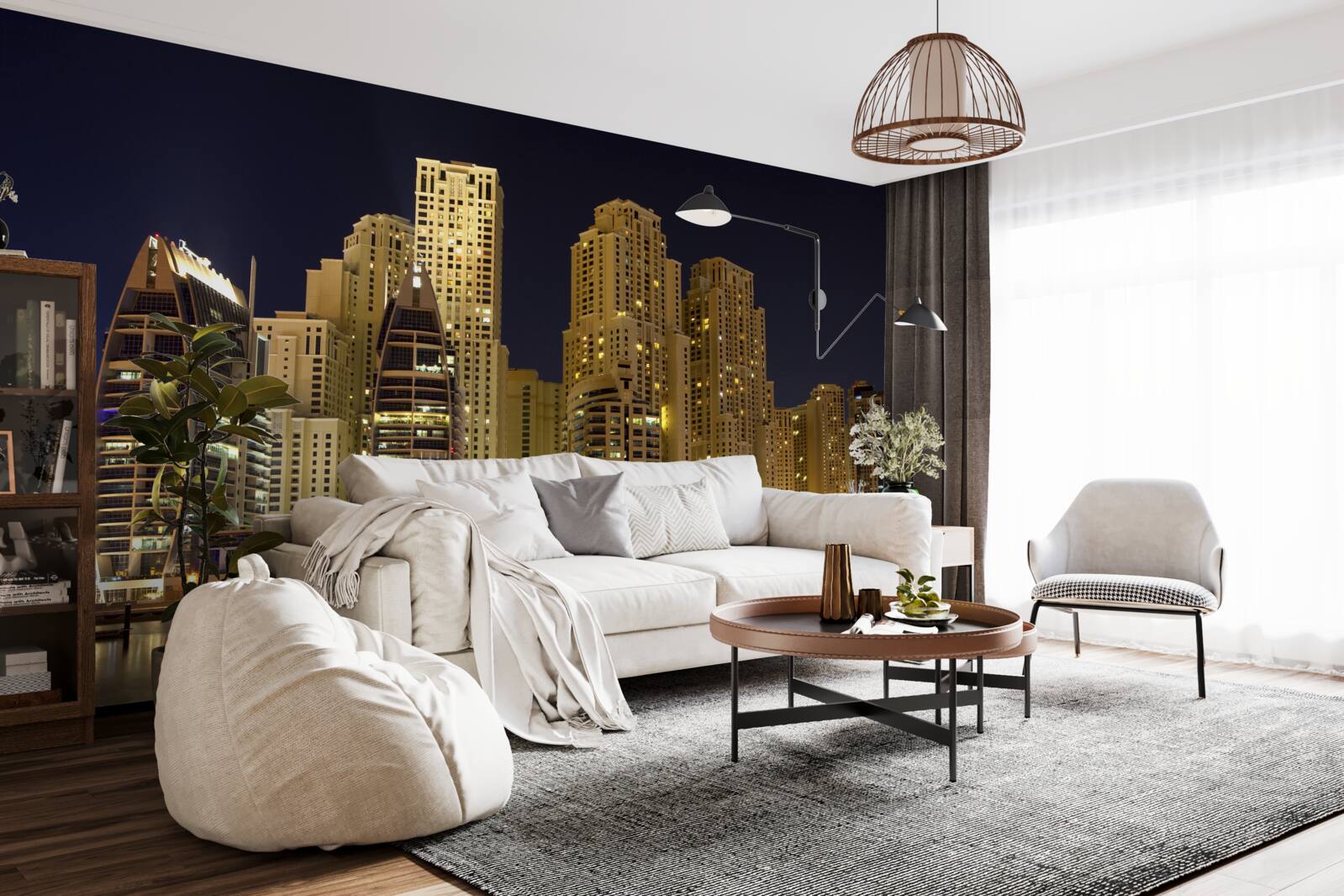 Fotobehang abu zabi onder dekking van de duisternis