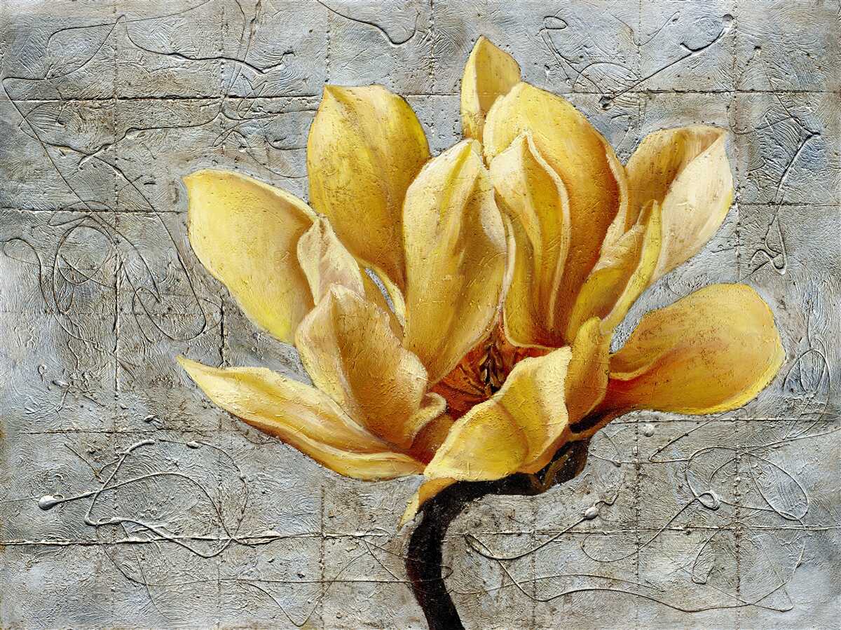 Fotobehang interessante gele bloem