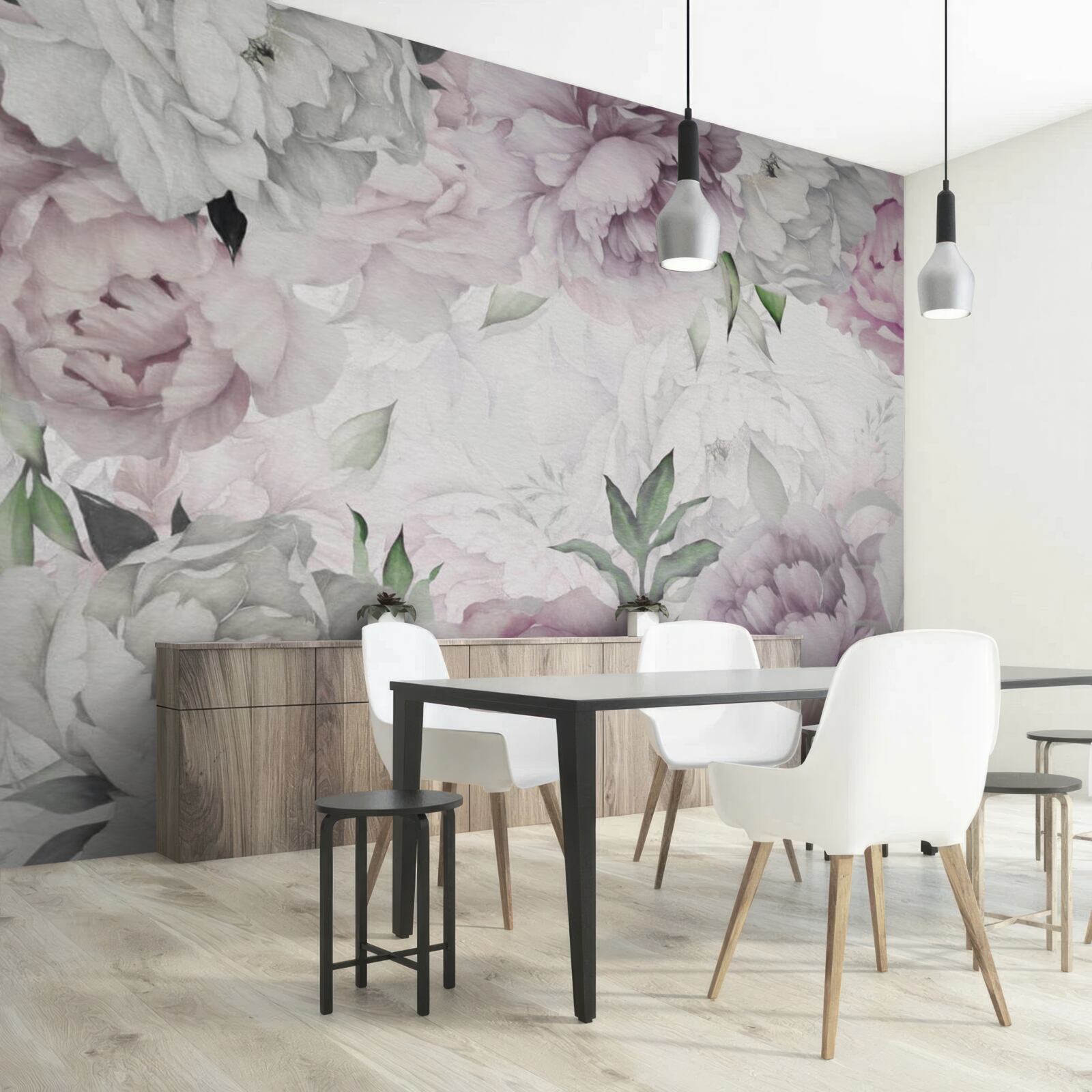 Fotobehang elegante bloemknoppen