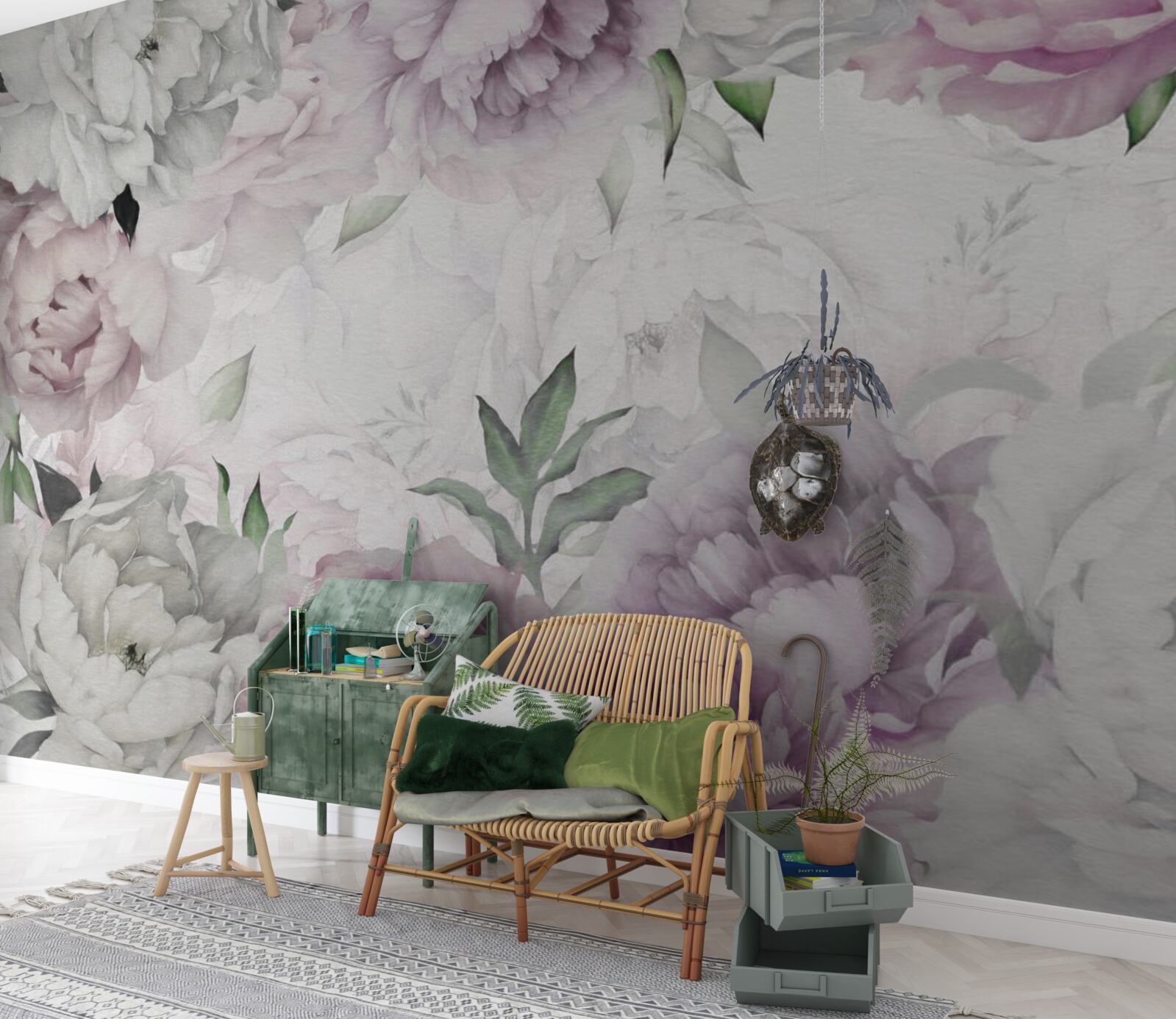 Fotobehang elegante bloemknoppen