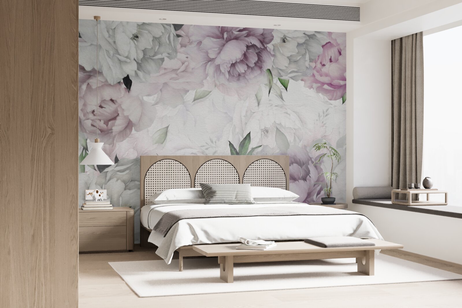 Fotobehang elegante bloemknoppen