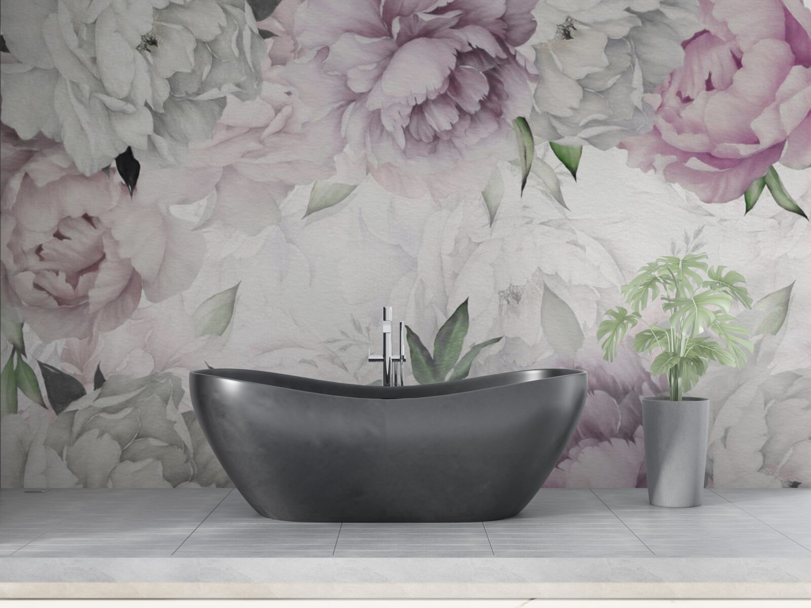 Fotobehang elegante bloemknoppen