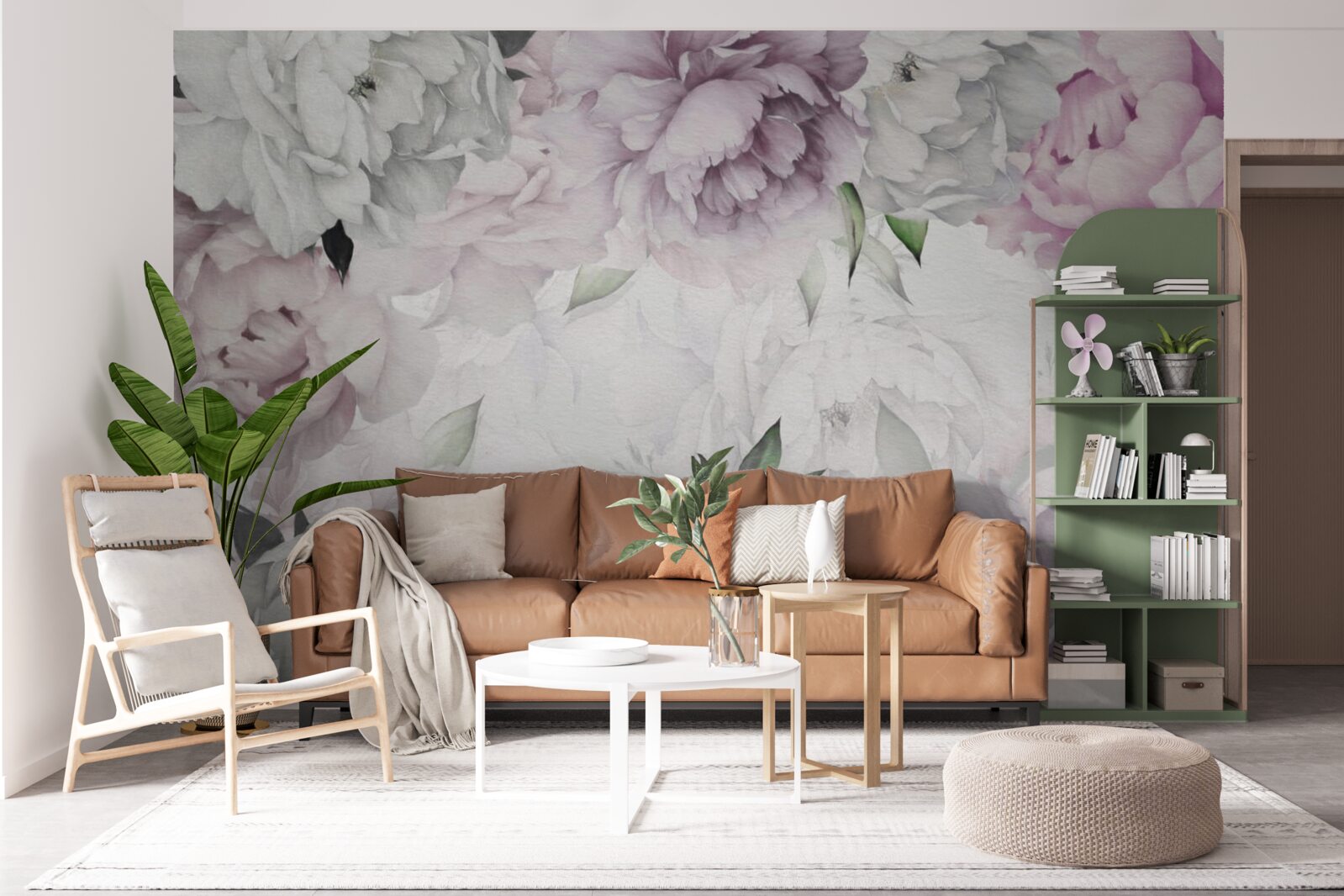 Fotobehang elegante bloemknoppen