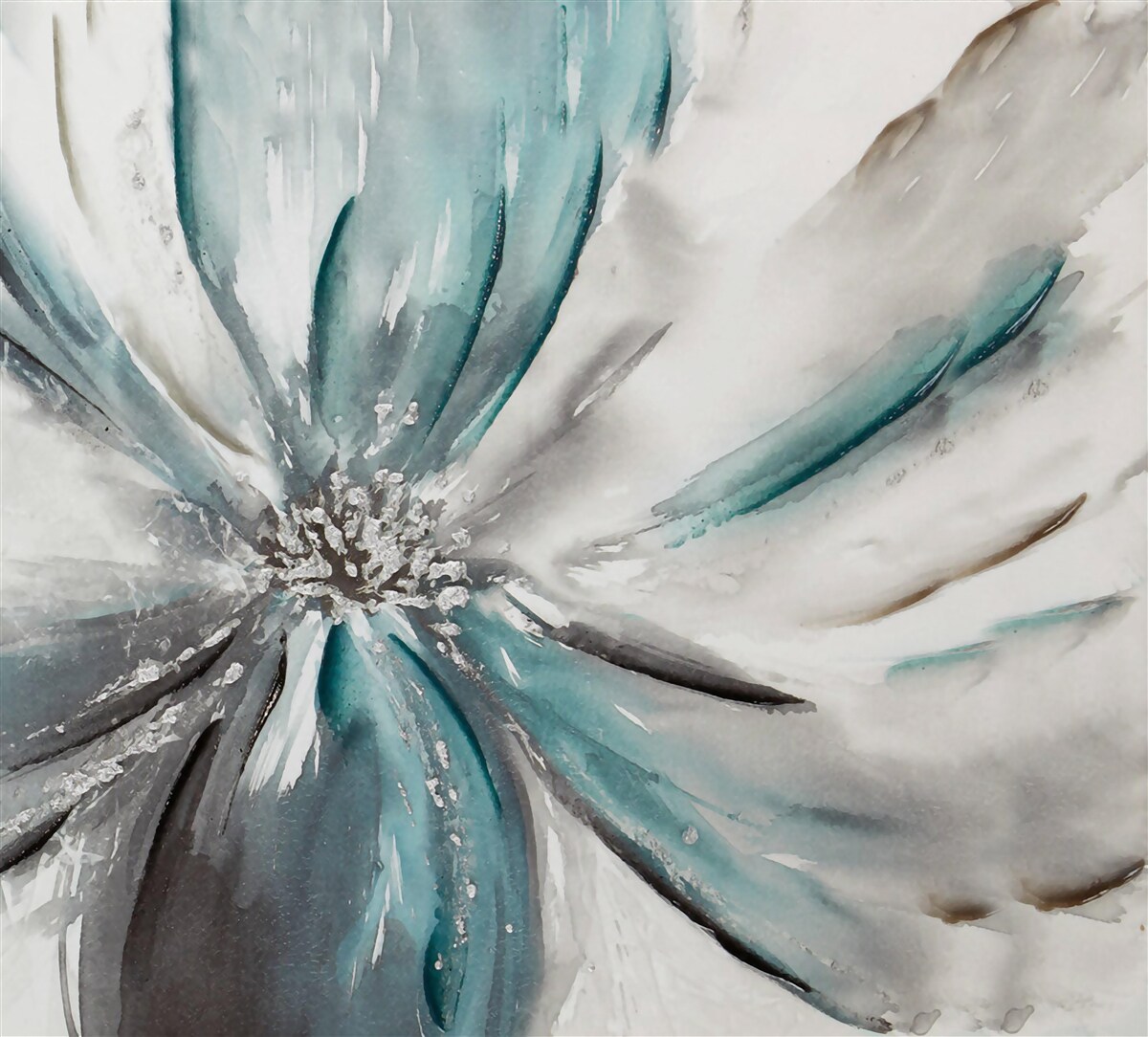 Fotobehang ongewone abstracte bloem