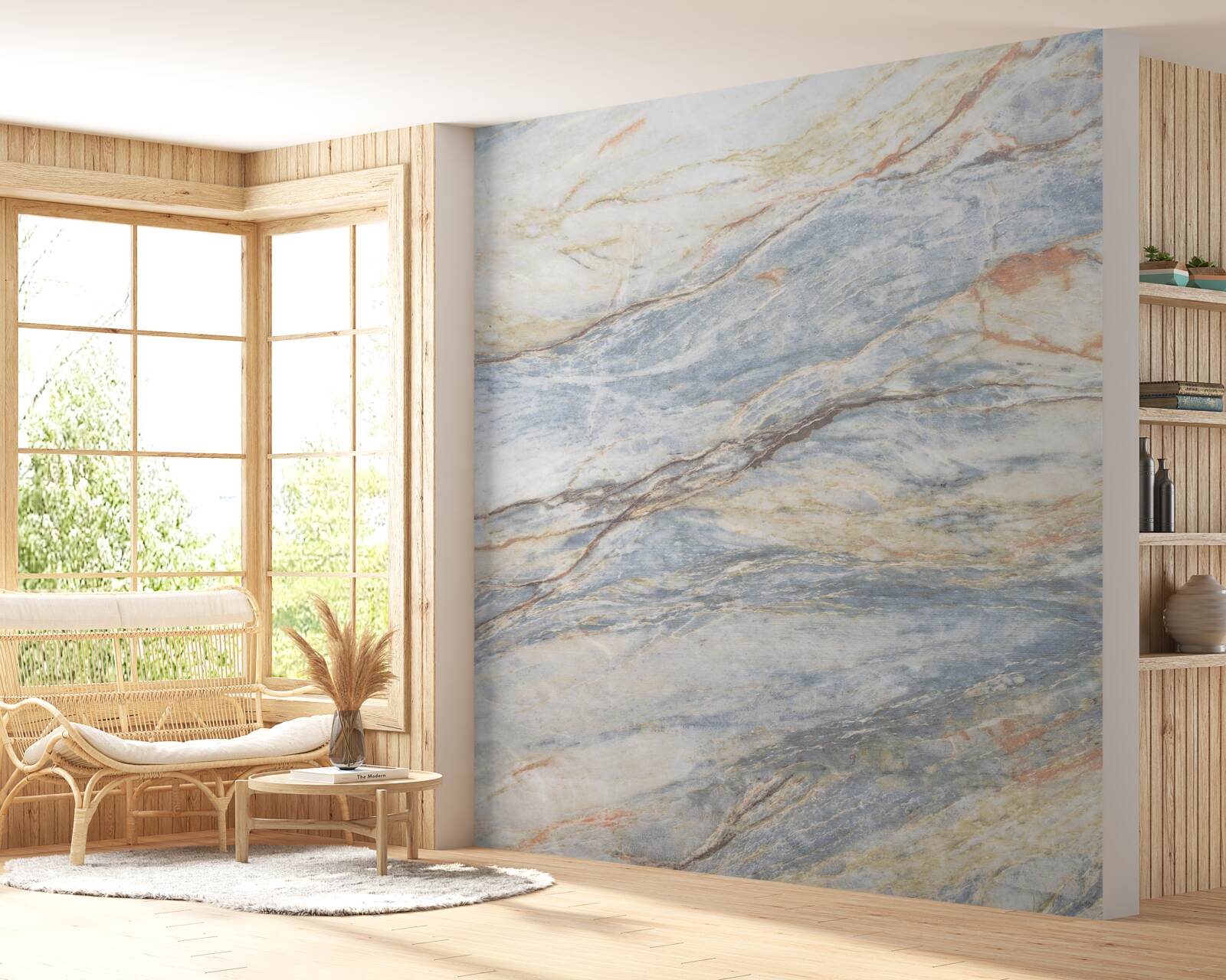 Fotobehang grijsachtig marmer