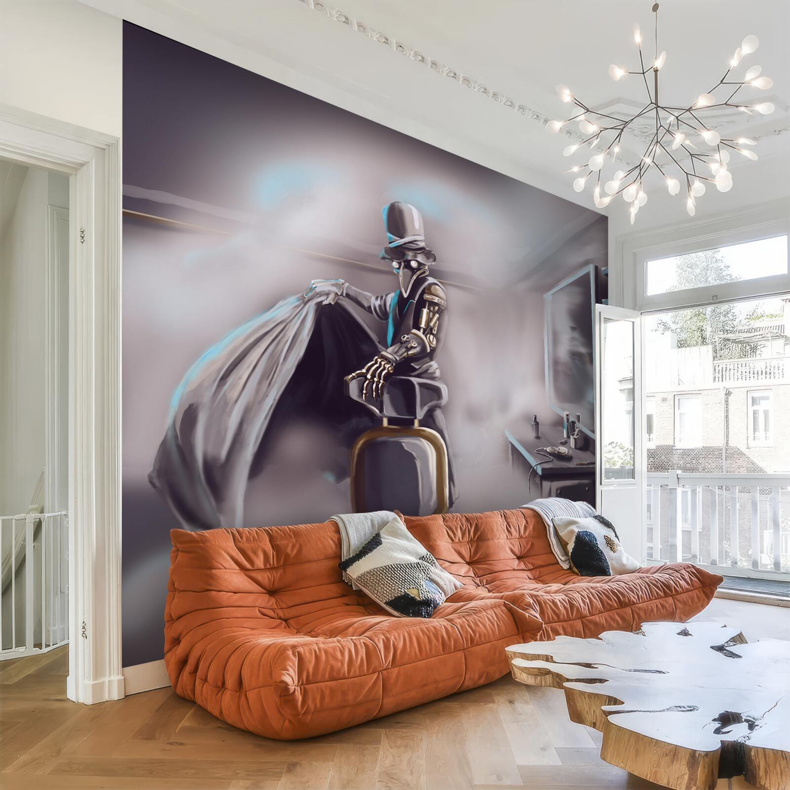 Fotobehang een stylist in het tijdperk van de vloek