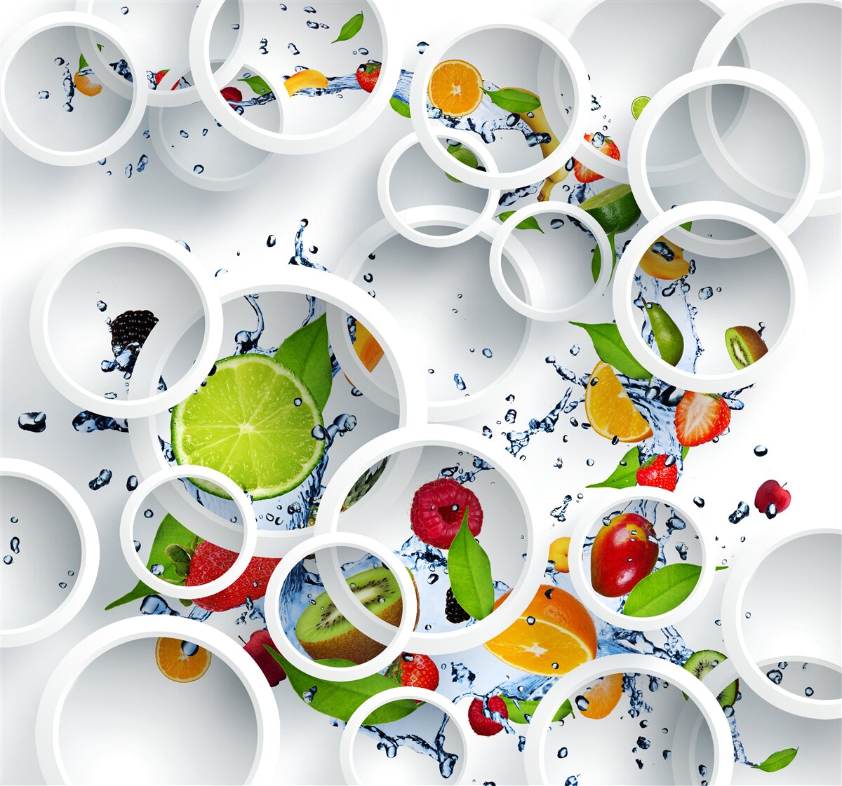 Fotobehang fruitspel