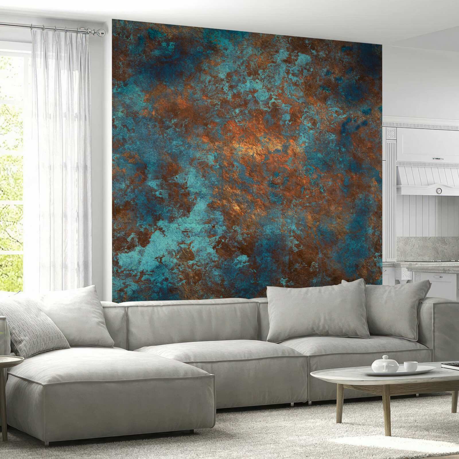 Fotobehang antiek brons