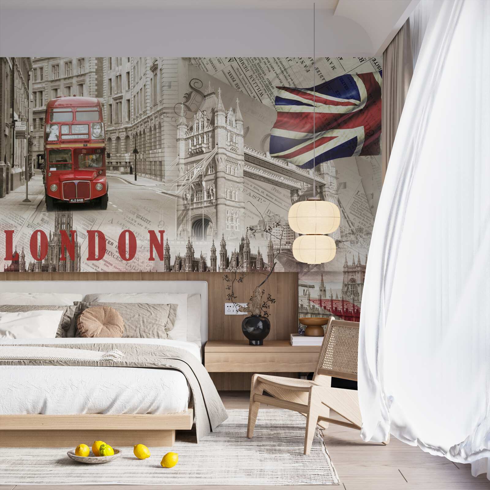 Fotobehang belangrijkste symbolen van Londen