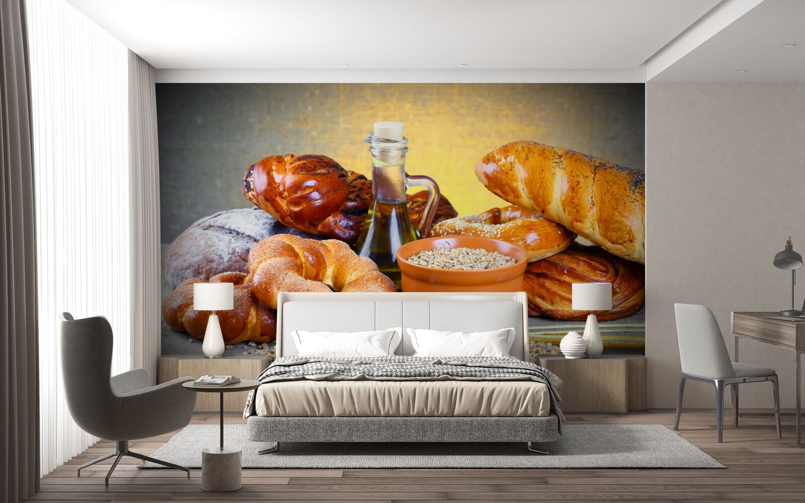 Fotobehang bakwaren die verleiden met een aangenaam aroma