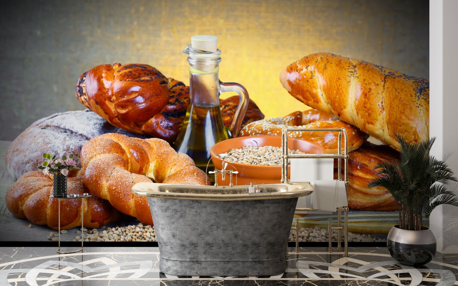 Fotobehang bakwaren die verleiden met een aangenaam aroma
