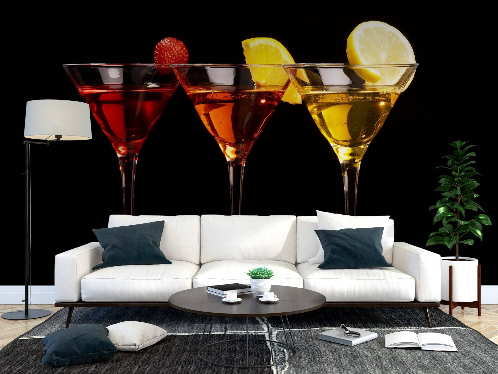 Fotobehang de esthetiek van de cocktail