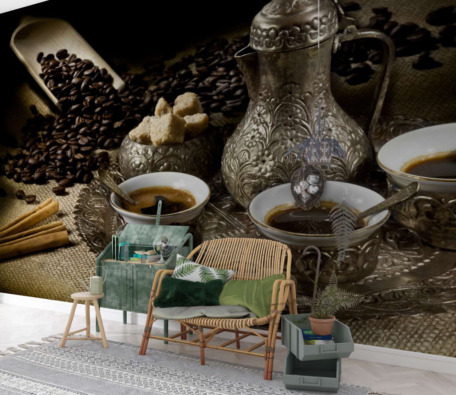 Fotobehang koffiepauze