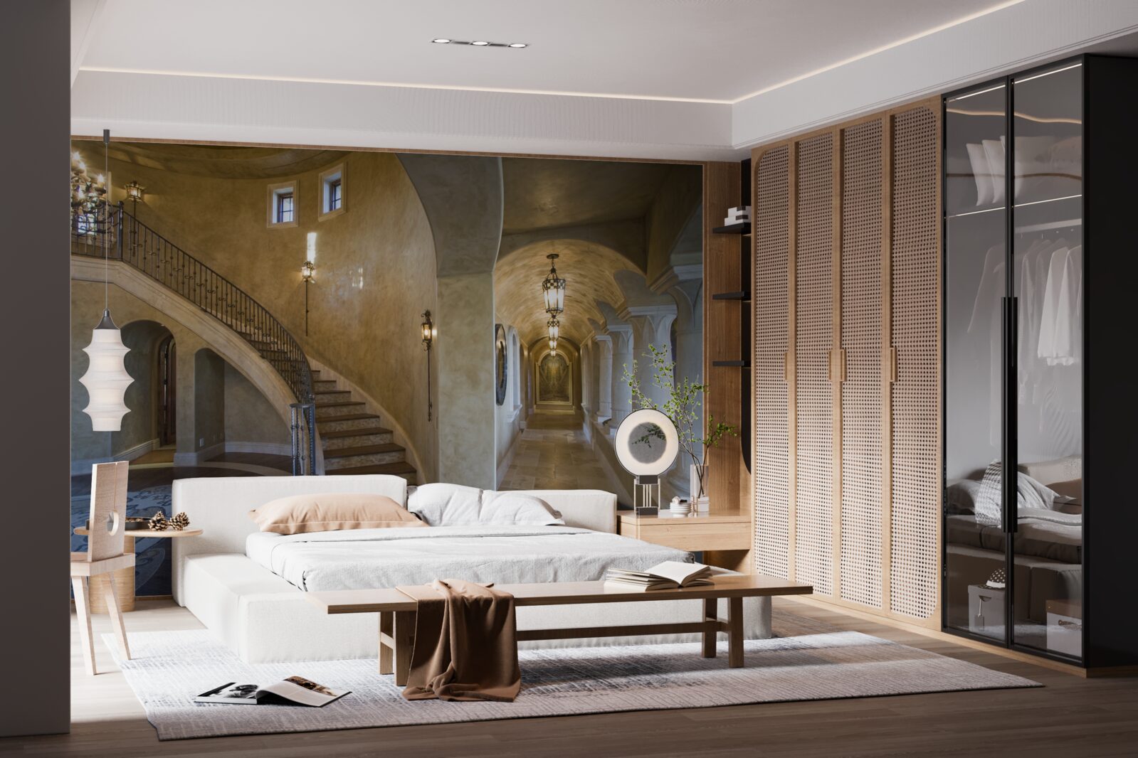 Fotobehang het gebruik van marmer in woonarchitectuur