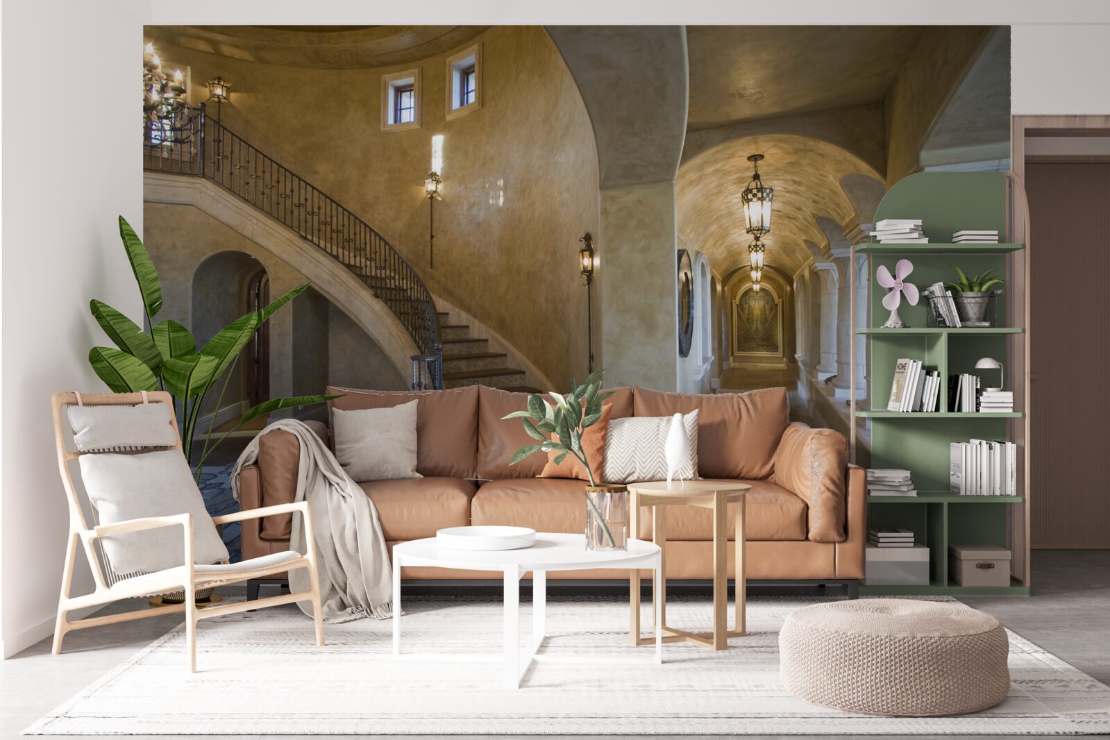 Fotobehang het gebruik van marmer in woonarchitectuur