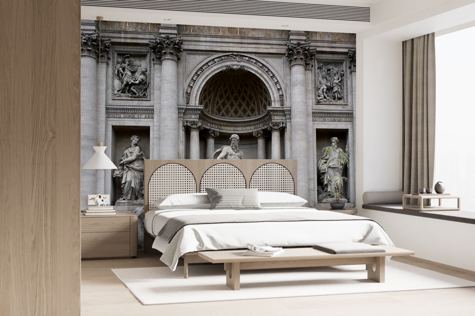 Fotobehang treves fontein beelden