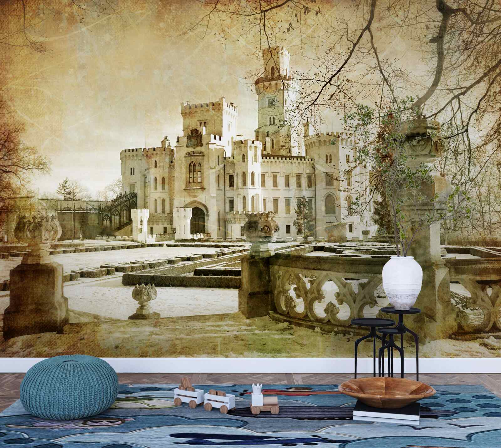 Fotobehang het kasteel gedenken