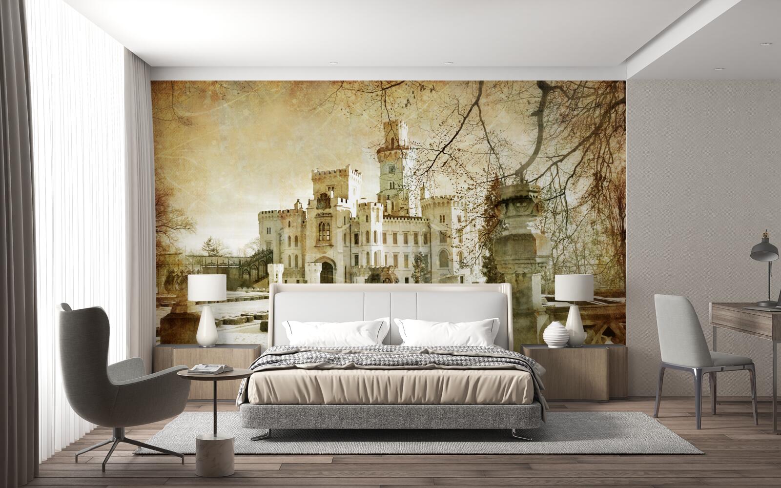 Fotobehang het kasteel gedenken