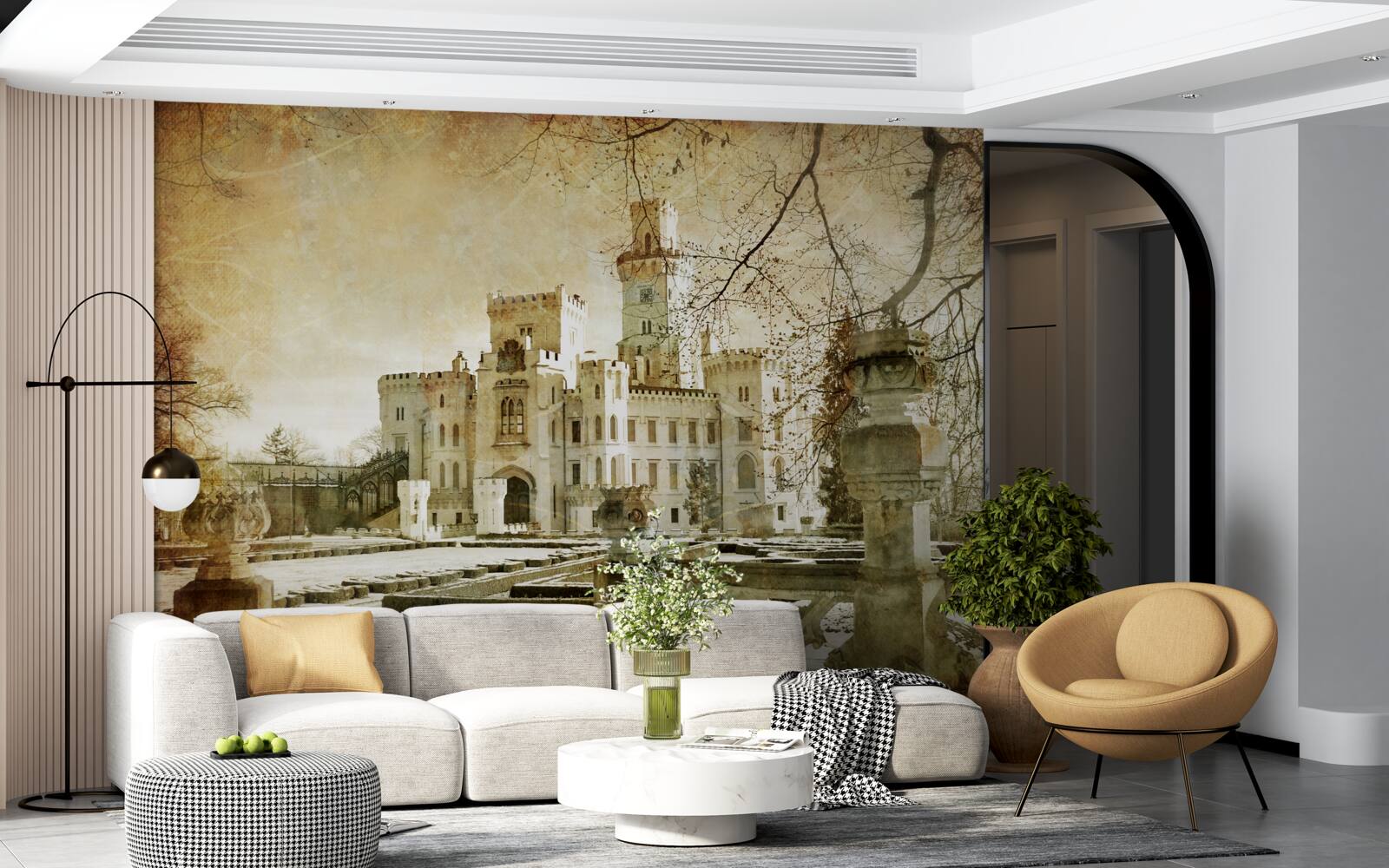 Fotobehang het kasteel gedenken