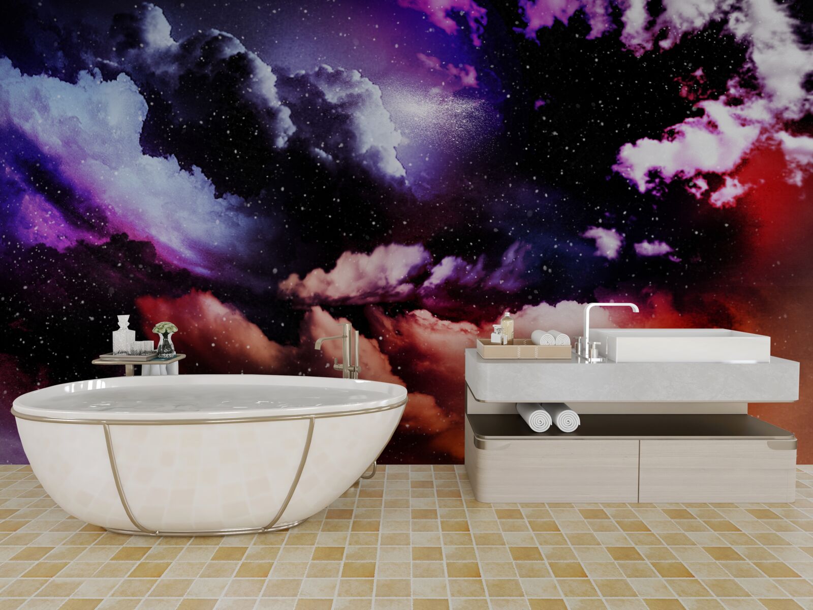 Fotobehang de hemel betovert met zijn schoonheid