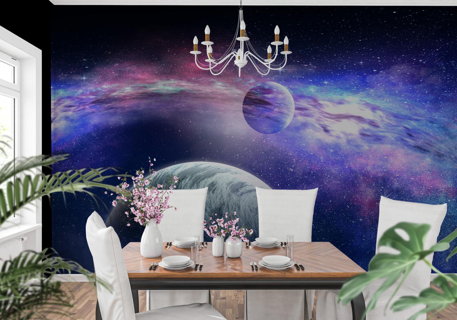 Fotobehang onopgeloste diepten van het universum