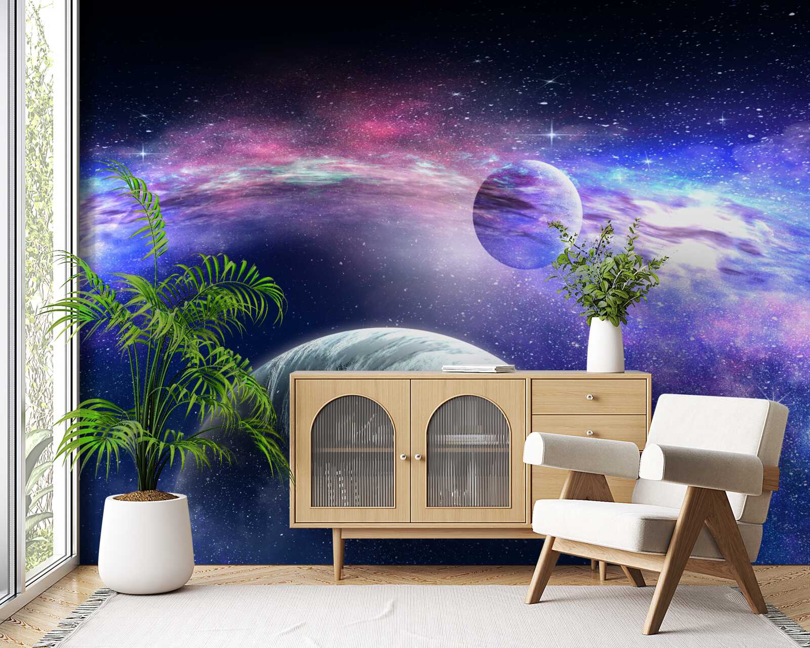 Fotobehang onopgeloste diepten van het universum