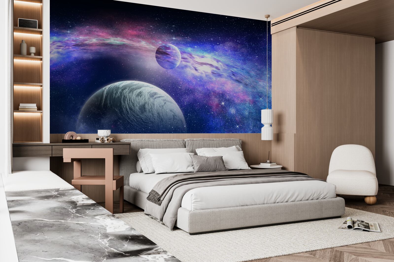 Fotobehang onopgeloste diepten van het universum