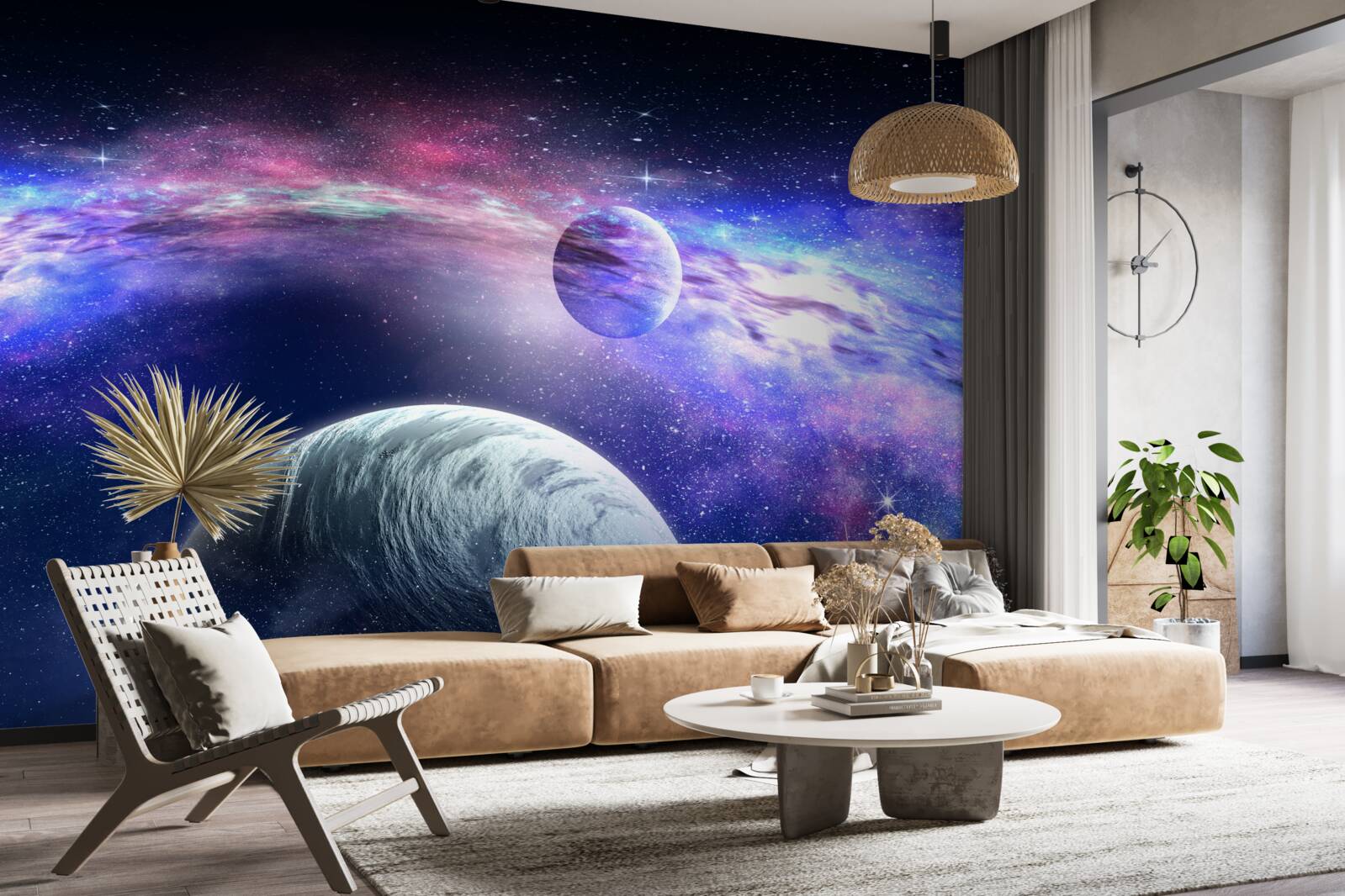 Fotobehang onopgeloste diepten van het universum