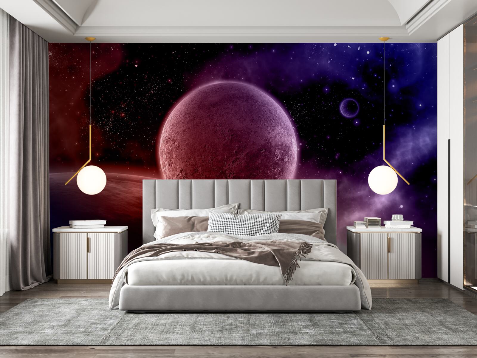 Fotobehang onontdekte planeten van onze ruimte