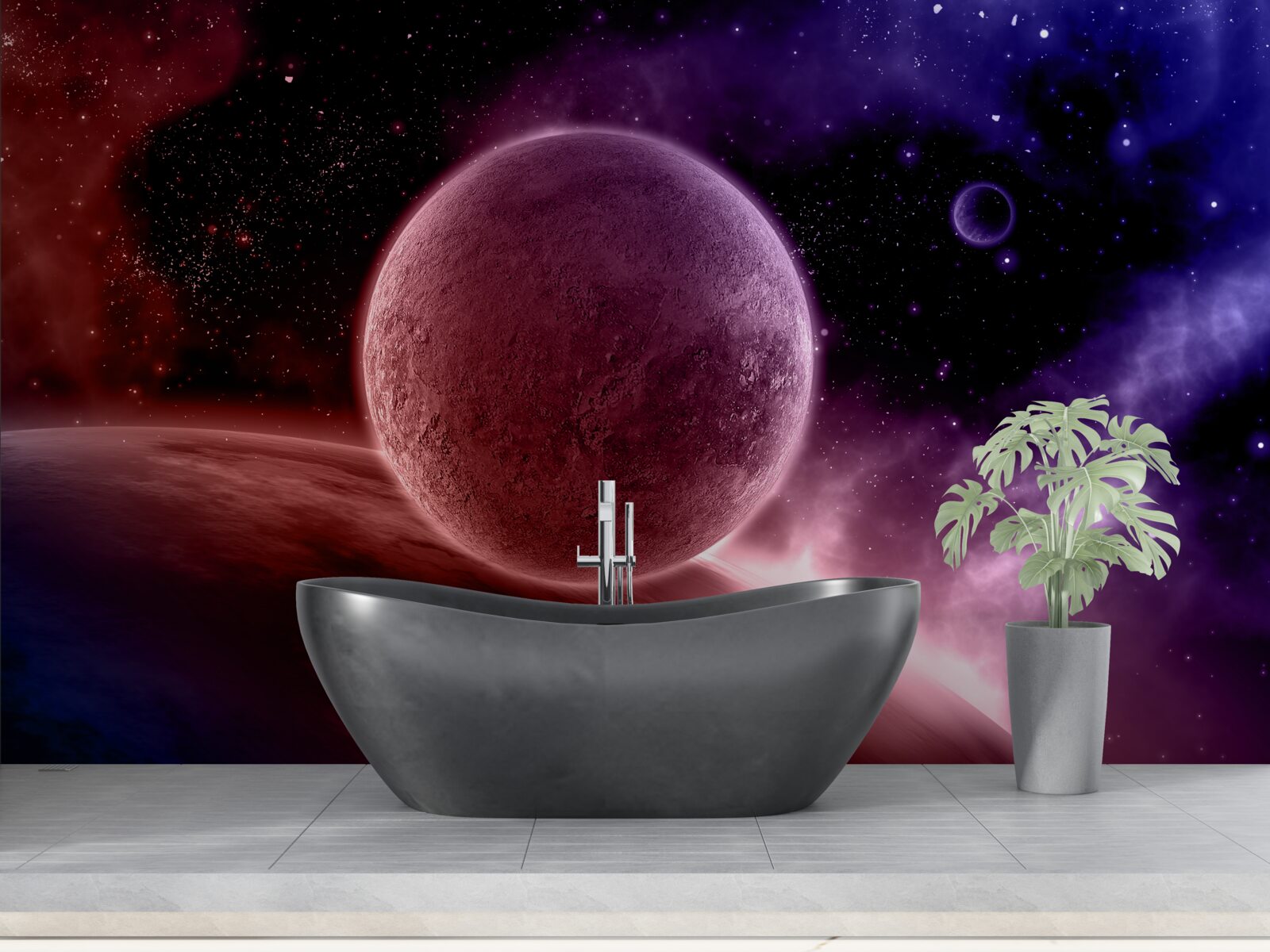 Fotobehang onontdekte planeten van onze ruimte