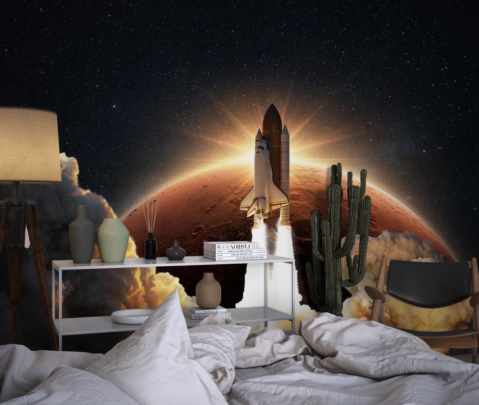 Fotobehang ruimtevaart van het schip