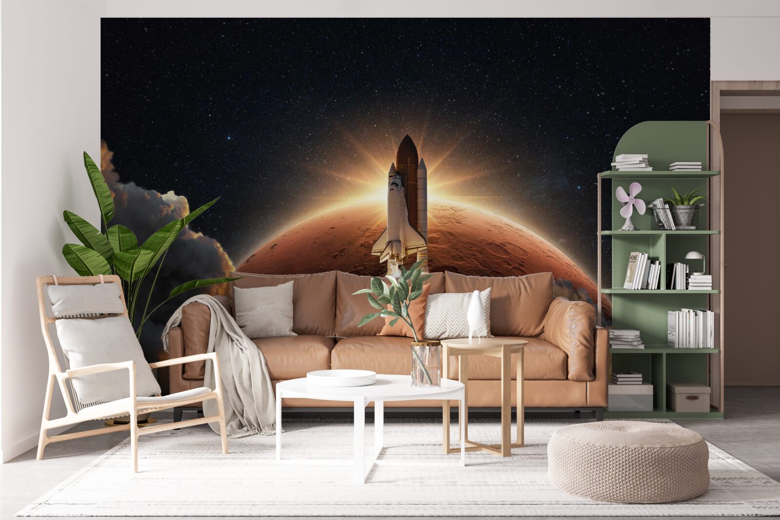 Fotobehang ruimtevaart van het schip