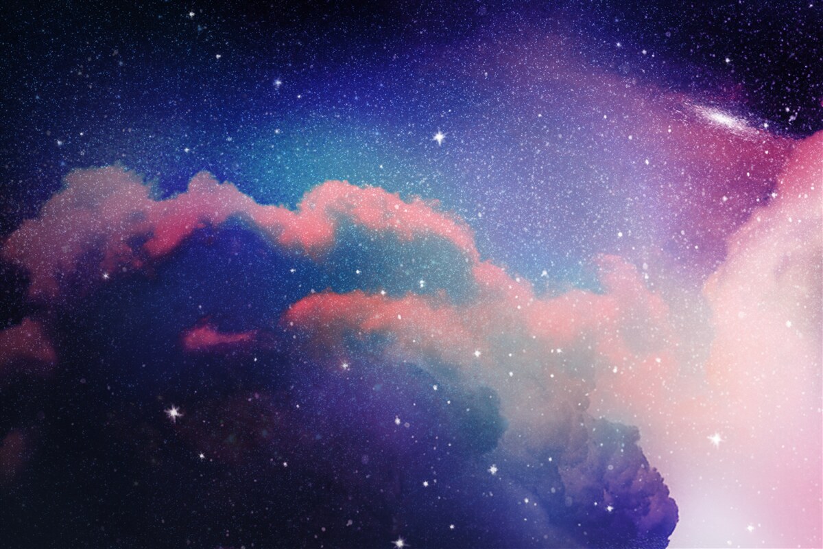 Fotobehang sterren en stellaire stofstralen