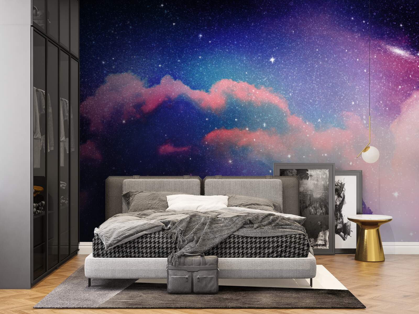 Fotobehang sterren en stellaire stofstralen