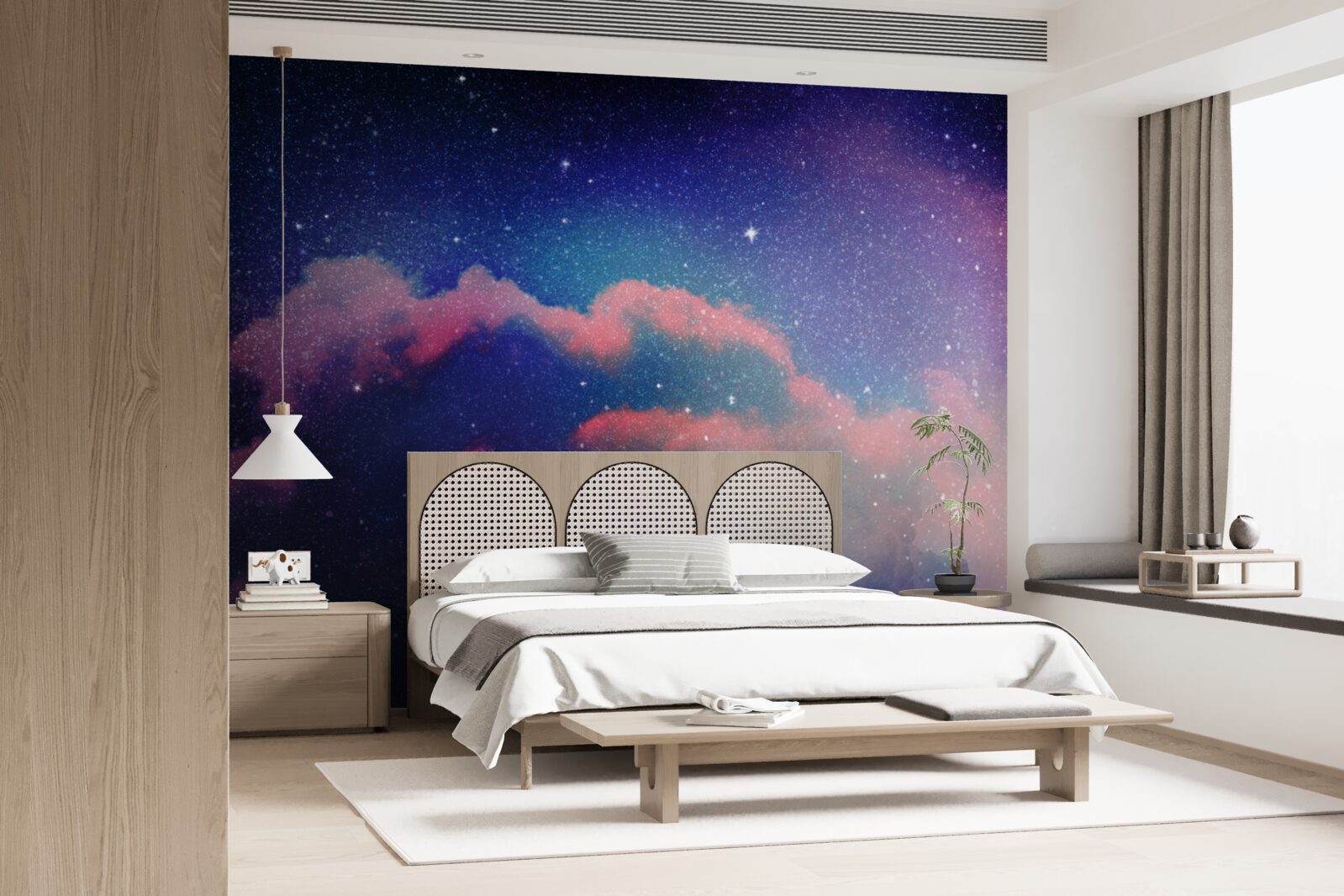 Fotobehang sterren en stellaire stofstralen