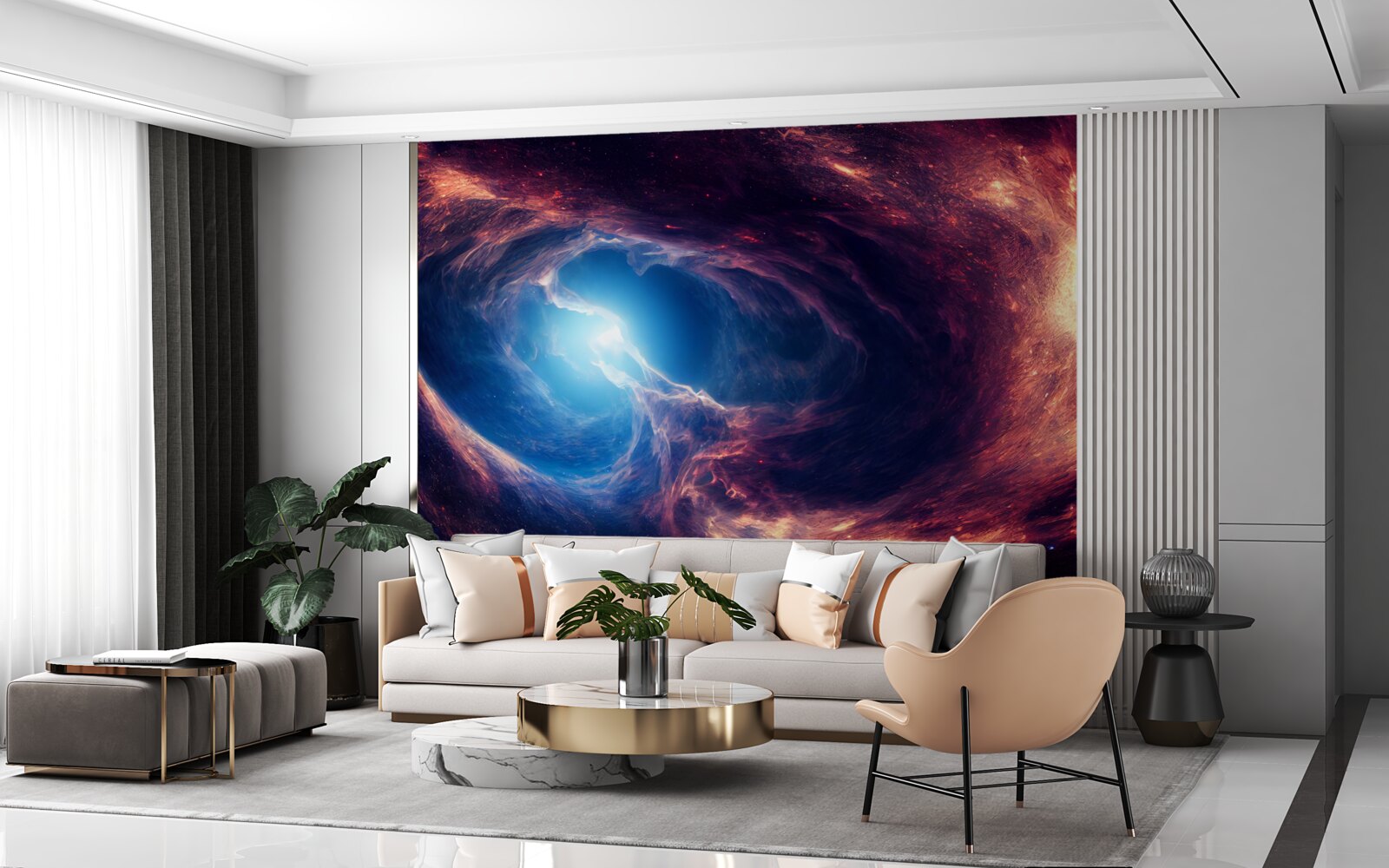 Fotobehang nevels en het kosmische systeem
