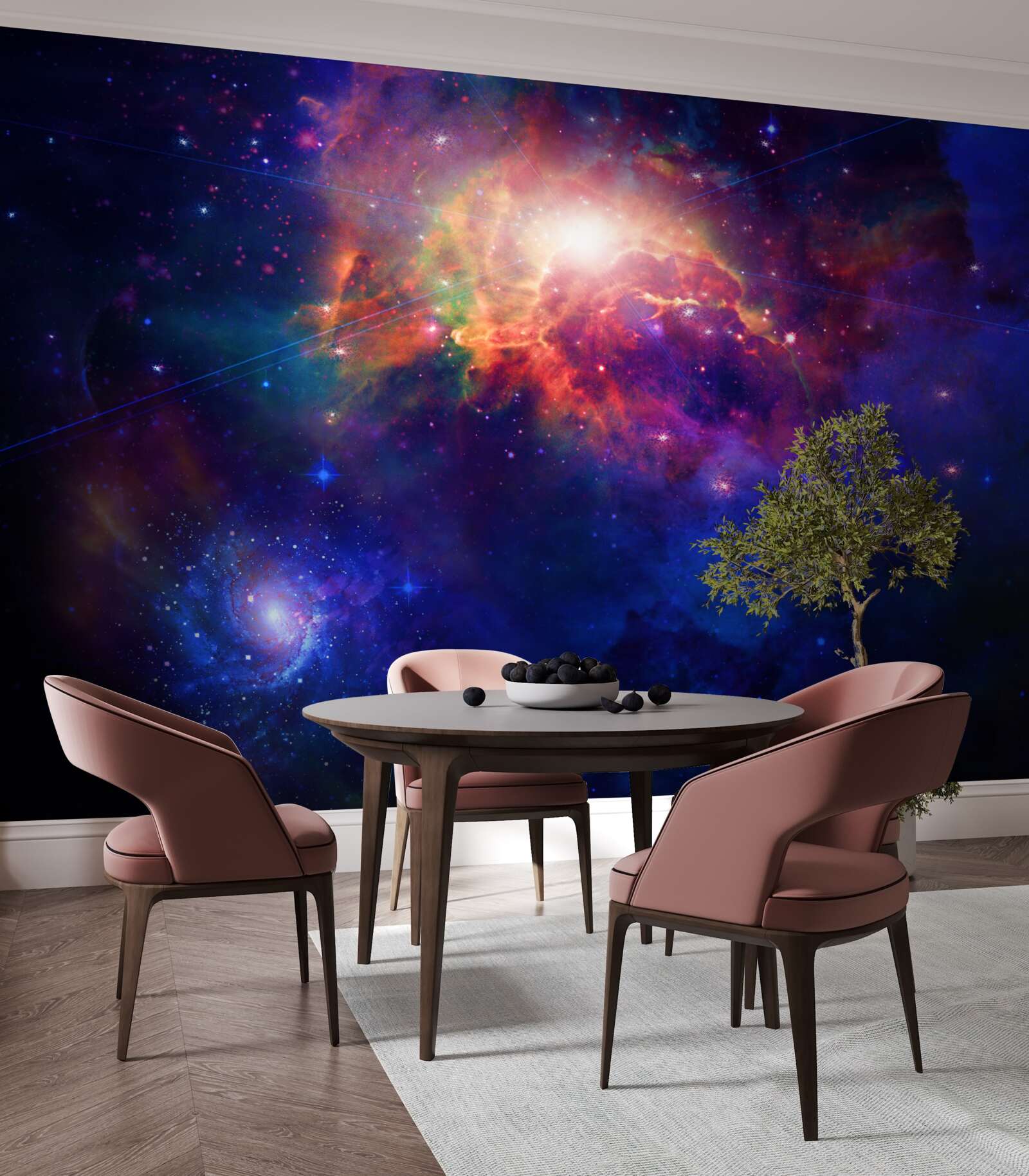 Fotobehang diepte van kosmische nevel