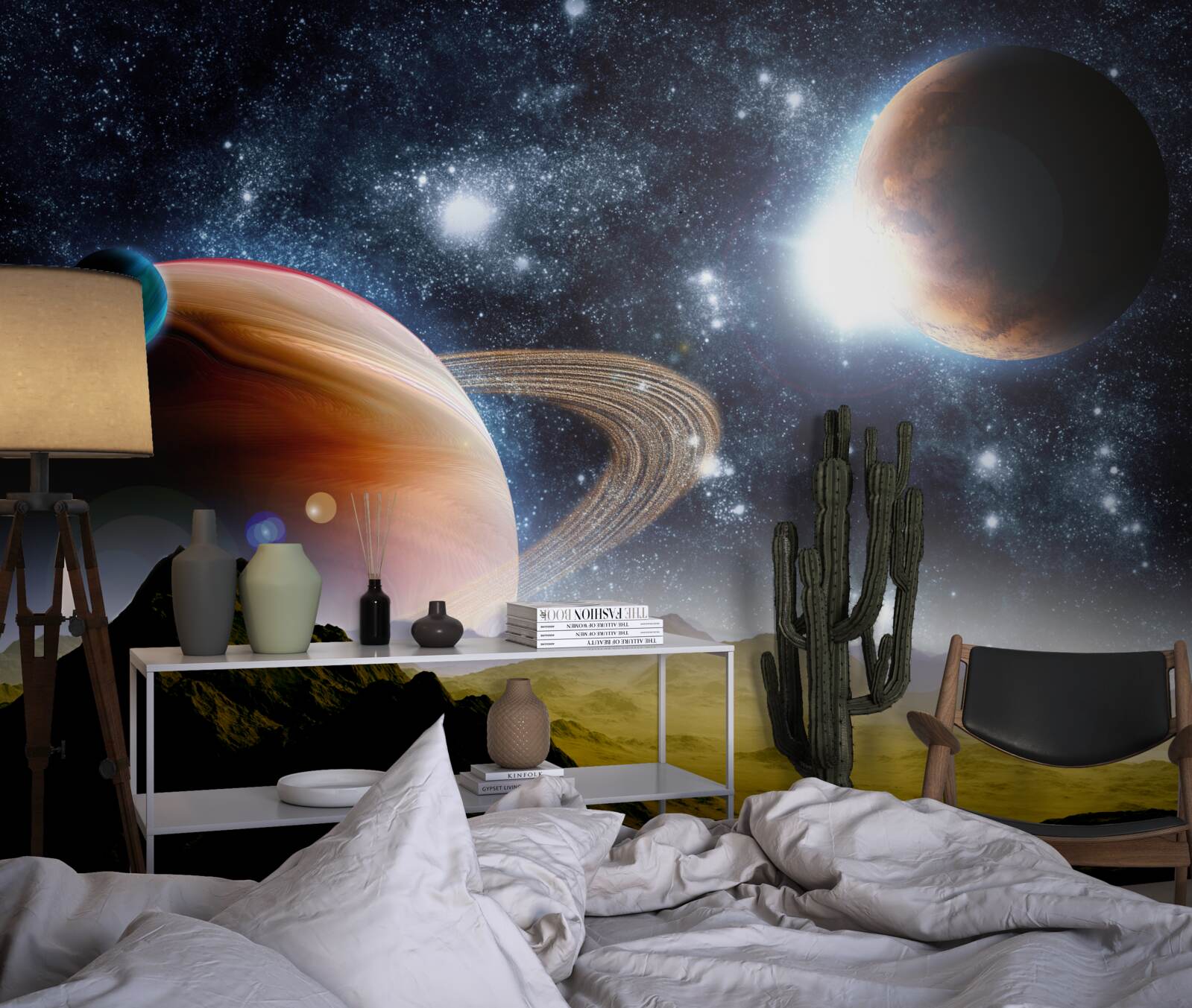 Fotobehang ruimteplaneten