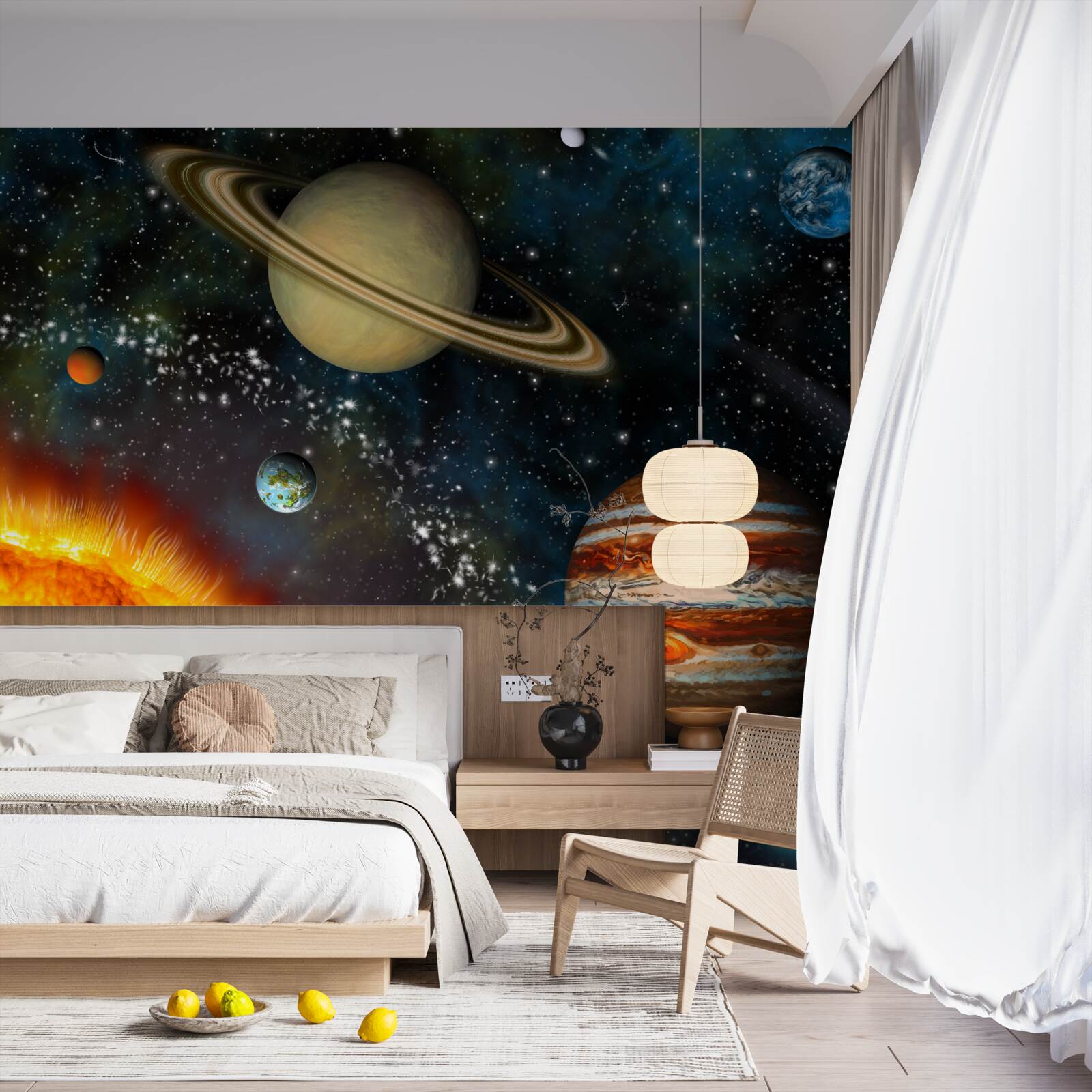 Fotobehang exclusieve processie van de planeten