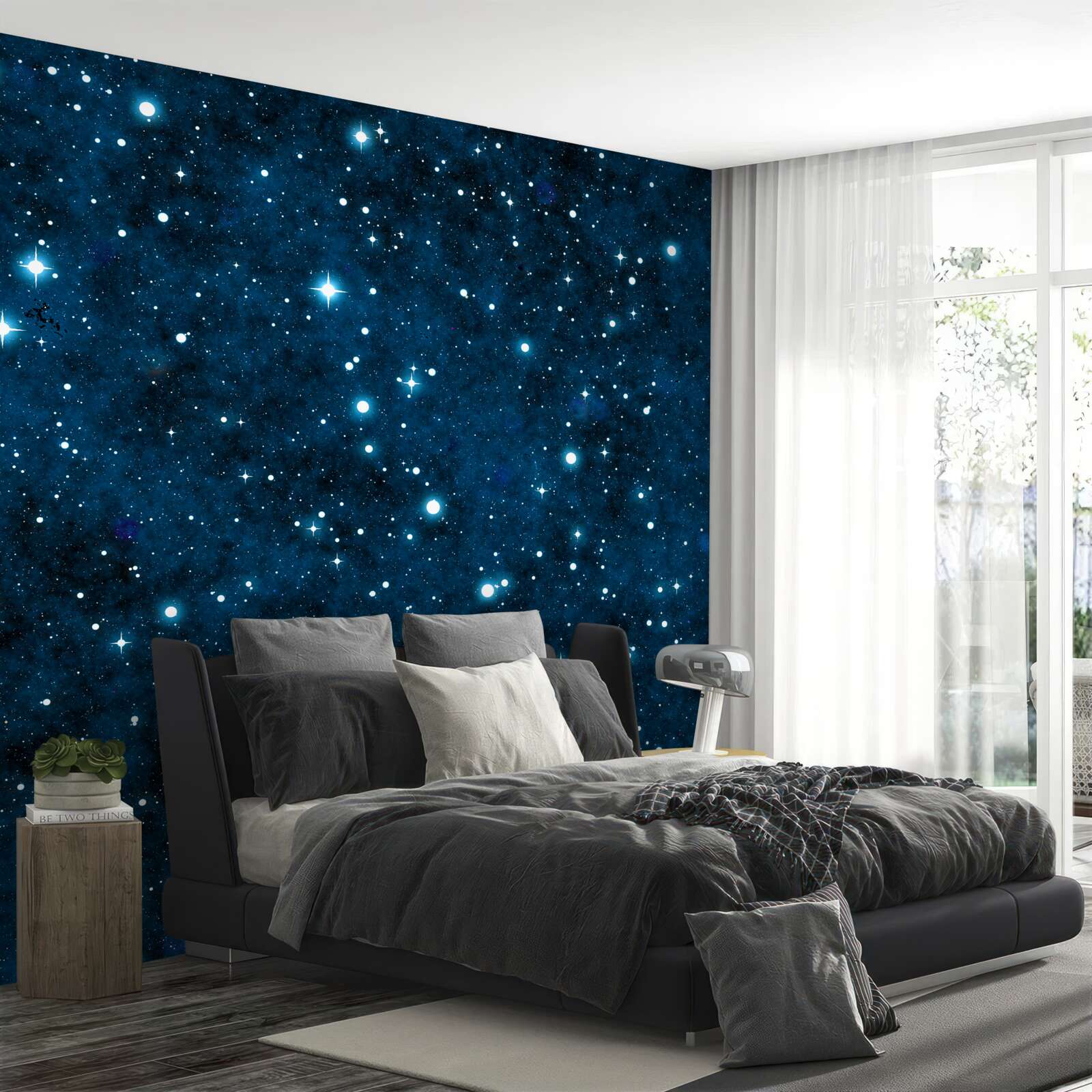 Fotobehang sterren aan de hemel, groot en klein