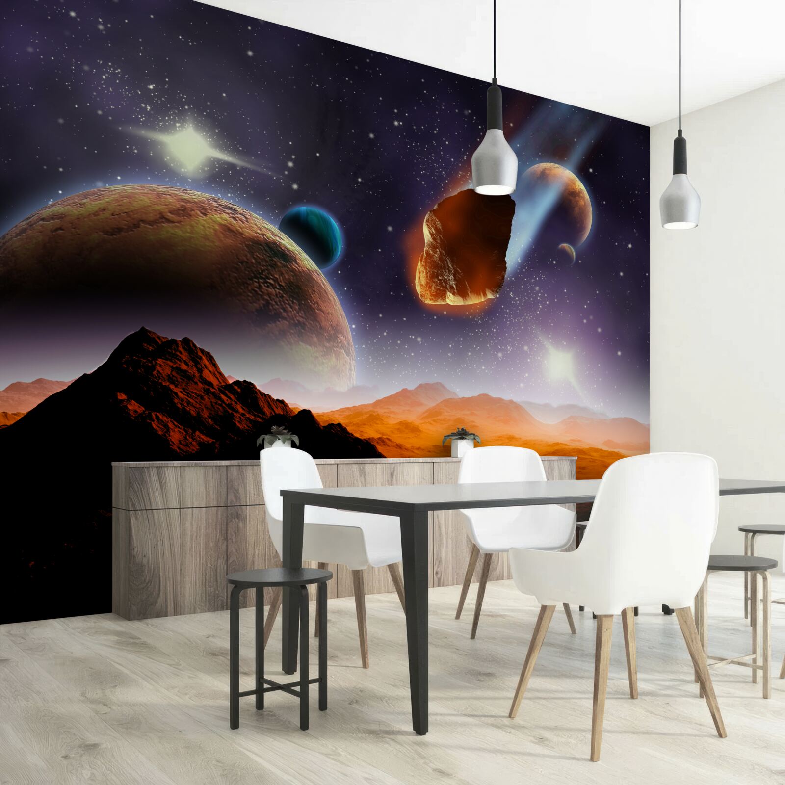 Fotobehang mars onder de hemel