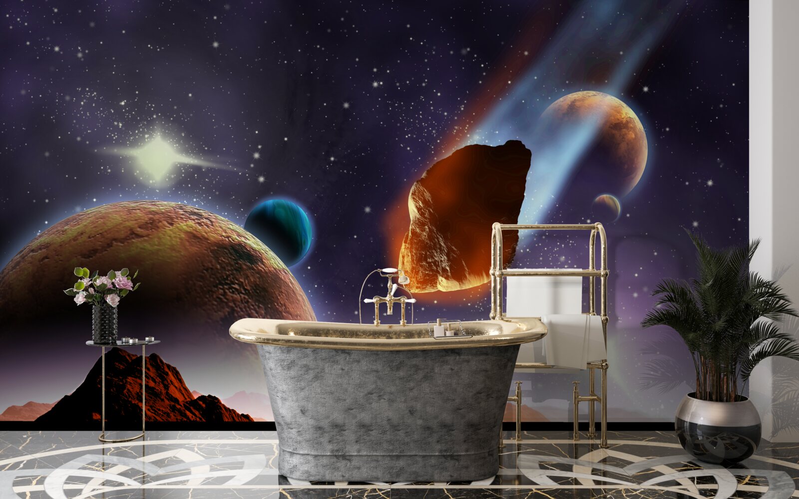 Fotobehang mars onder de hemel