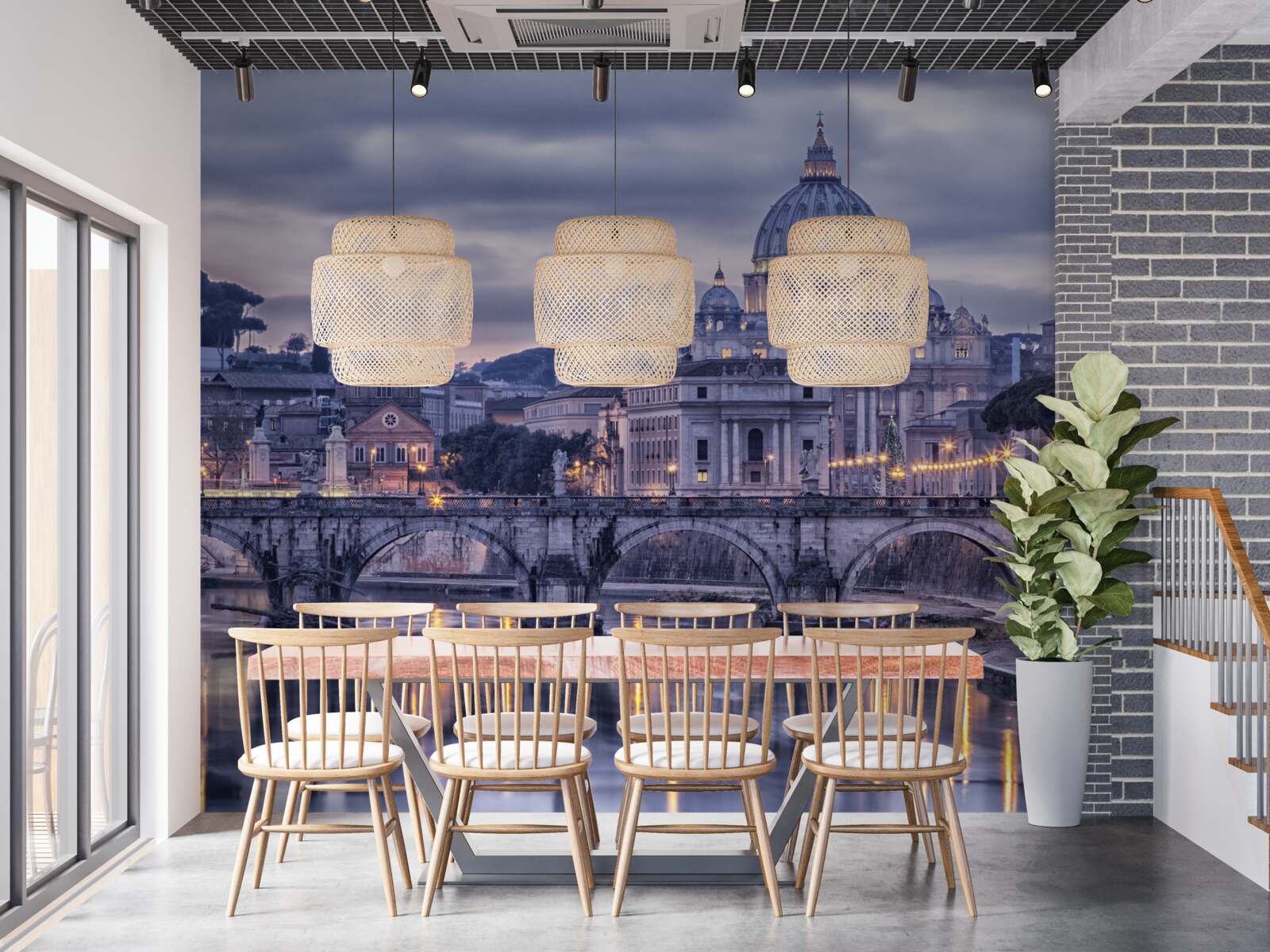 Fotobehang de schemering van rome